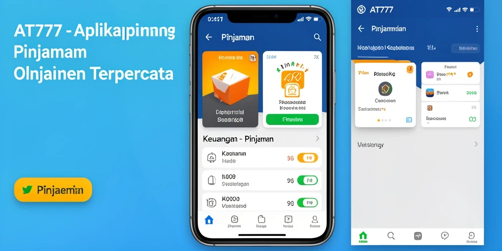 Tampilan antarmuka AT777 yang intuitif dan fungsional untuk pengajuan pinjaman.
