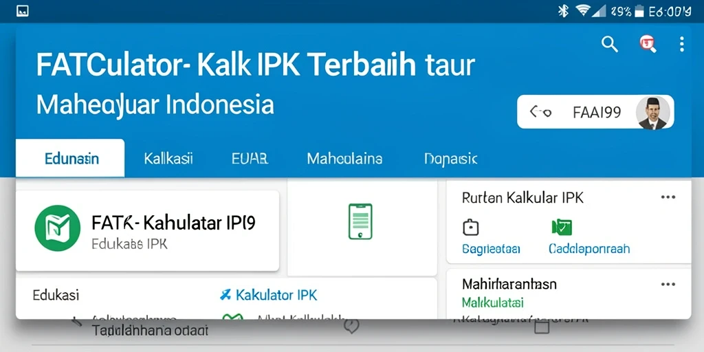 Antarmuka FATCAI99 yang user-friendly dan fungsional.