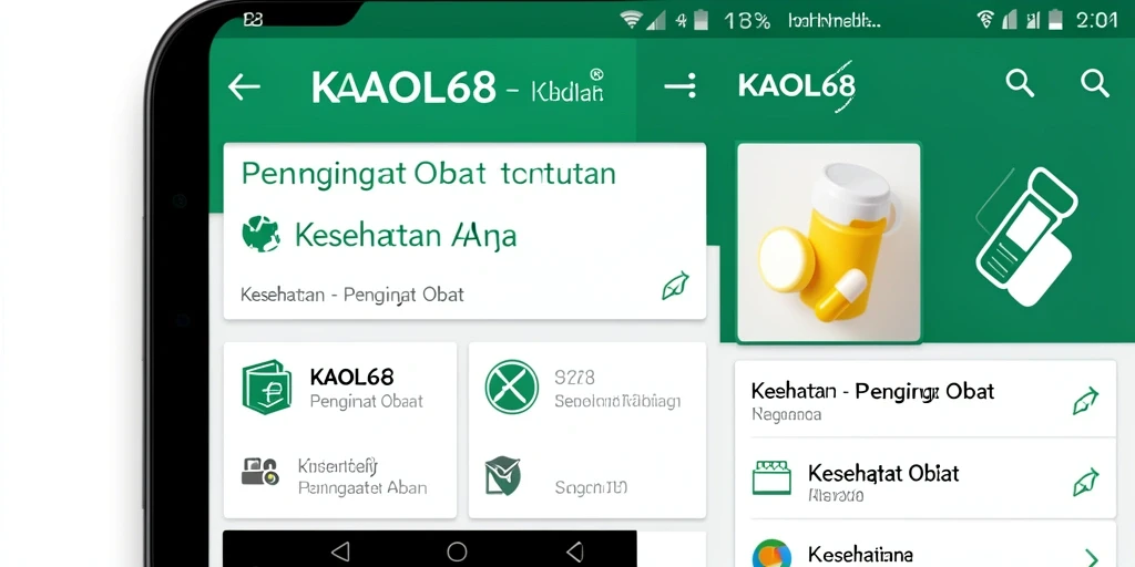 Tampilan antarmuka KAOL68 yang sederhana dan mudah digunakan.