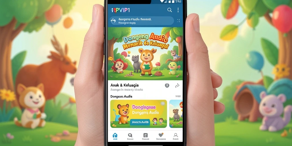 Tampilan antarmuka RPVIP1 yang intuitif dan menarik untuk anak-anak.