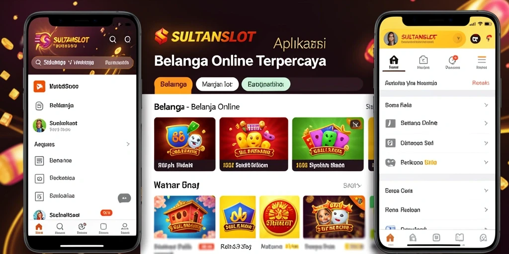 Antarmuka SULTANSLOT yang modern dan user-friendly.