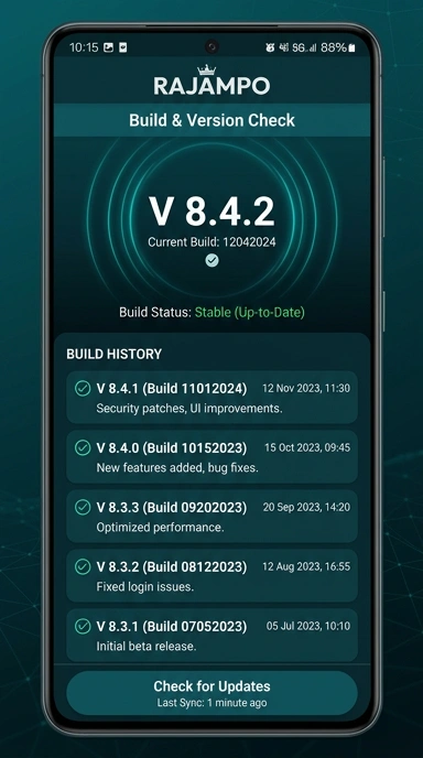 Riwayat Versi Rajampo untuk Pengguna Android Indonesia